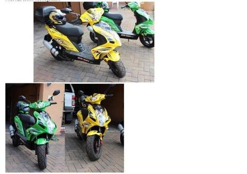 Big Boy F35 GP 150 scooter for sale. Kawasaki Green. Licensed and micro dotted