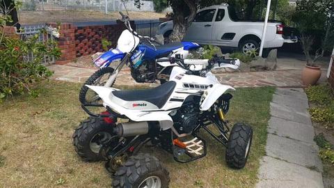 Yamaha YZ250 2005 and a GOMOTO150 quadbike 2016