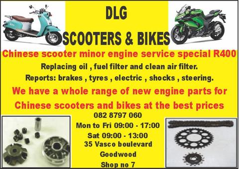 Chinese scooter and bike engine service R400