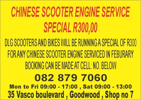 Chinese Scooter engine service special