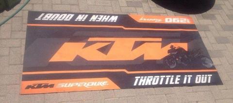 KTM super duke bike mat/carpet