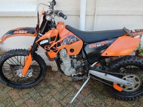 KTM Xcw 450f in good condition