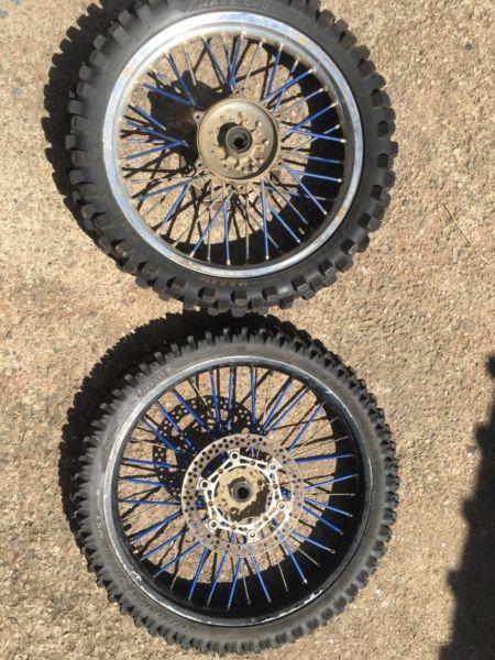 Yamaha YZ 250 Rims And Tires For Sale