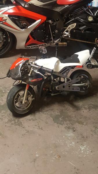 Kids 50cc bike SV Replica R2000neg