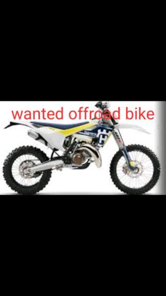 WANTED OFFROAD BIKE