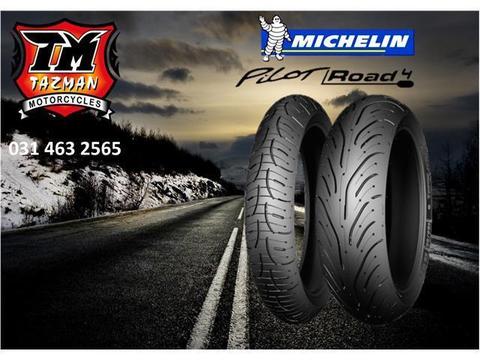 MICHELIN PILOT ROAD 4 - 120 FRONT 190/50 REAR COMBO SPECIAL @ TAZMAN MOTORCYCLE