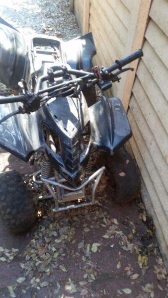 quad bike for sale with extra 110cc engine or swap