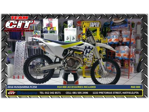 2016 Husqvarna FC250 with R10 000 Accessories Included (BIG SPECIAL)