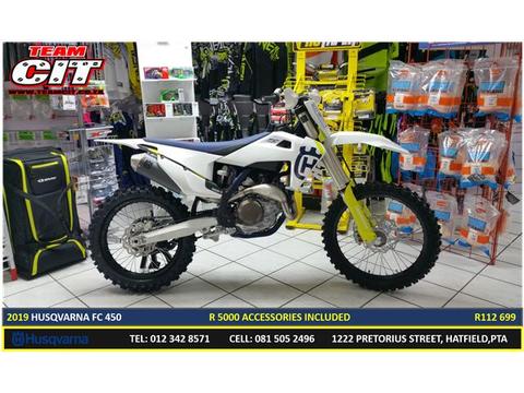 2019 Husqvarna FC450 with R5000 Accessories included