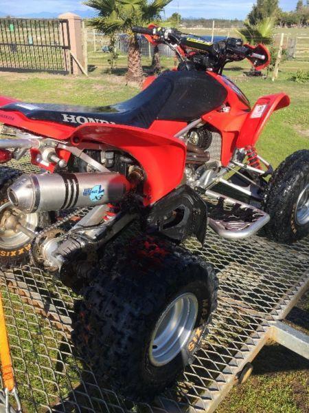 Honda TRX 450R + quad trailer