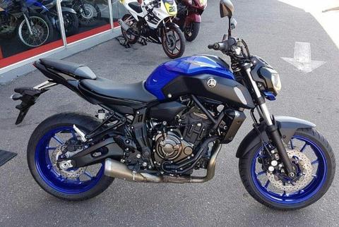 2018 Yamaha mt 07, 800kms only