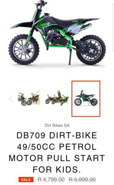 Brand new 50 cc dirtbikes for kids