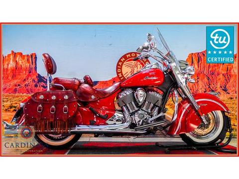 2017 Indian Chief Vintage, Indian Cycles Red finished in Black Leather, 4900Km