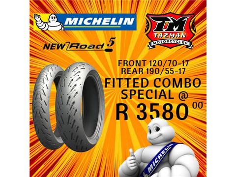 MICHELIN ROAD 5 COMBO SPECIAL @ TAZMAN MOTORCYCLES