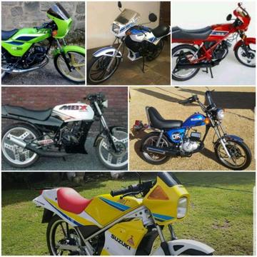 WANTED ANY 50CC OLD SCHOOL BIKES