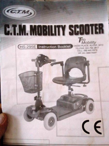 CTM 4 Wheel Electric Mobility Scooter