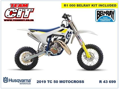 2019 Husqvarna TC50 Motocross with R1000 BelRay Kit Included