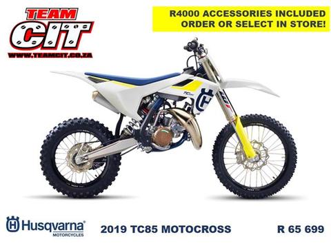 2019 Husqvarna TC85 with R4000 Accessories Included