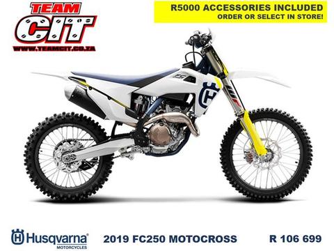 2019 Husqvarna FC250 with R5000 Accessories Included