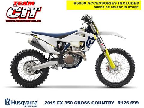 2019 Husqvarna FX350 Cross Country with R5 000 Accessories Included
