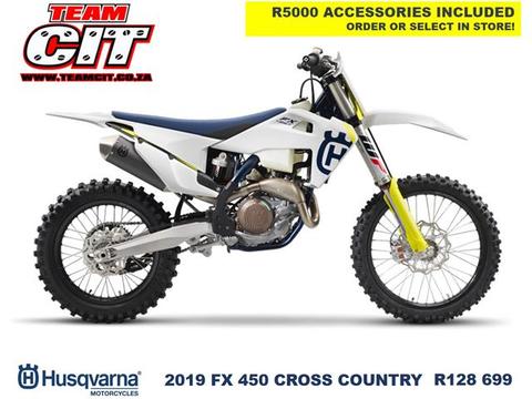2019 Husqvarna FX450 Cross Country with R5 000 Accessories Included