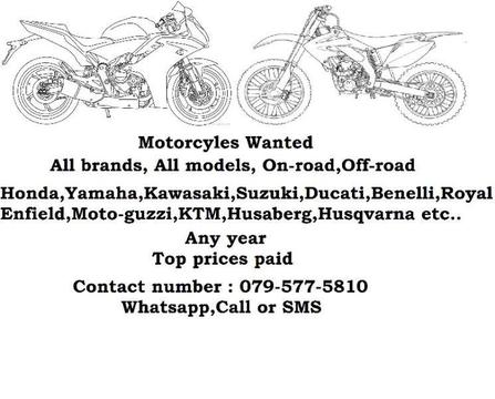 Motorcycles Wanted (TOP PRICES PAID)