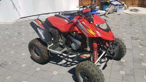 Red Bombardier DS650 