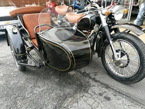 Vintage Bike and Sidecar  