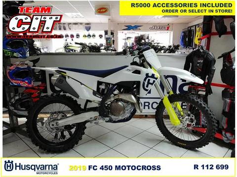 2019 Husqvarna FC450 with R5000 Accessories Included 