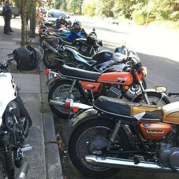Classic or old school motorcycles 