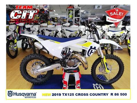 NEW 2019 HUSQVARNA TX125 CROSS COUNTRY BLOW OUT!!! 