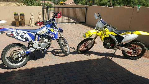 Bargain of the year. Suzuki Rmz + Yamaha WR 