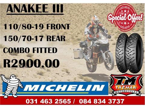 MICHELIN ANAKEE 3 COMBO SPECIAL @ TAZMAN MOTORCYCLES 